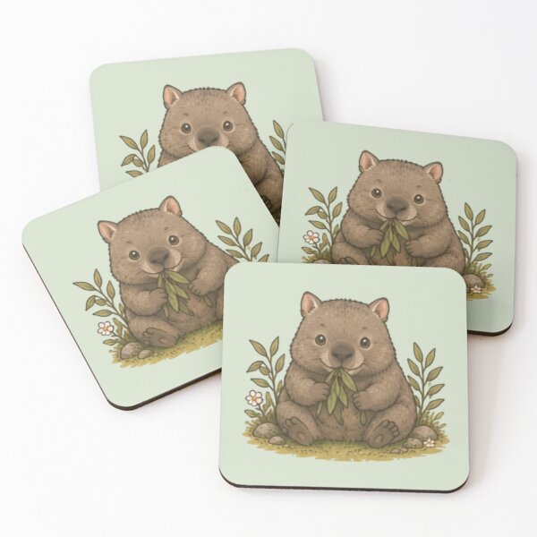 Item preview, Snack Time Wombat designed and sold by MellowMunchkins.