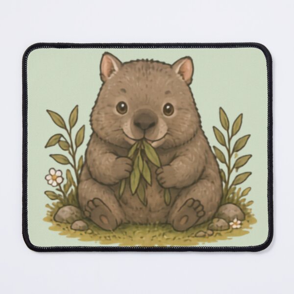 Item preview, Snack Time Wombat designed and sold by MellowMunchkins.