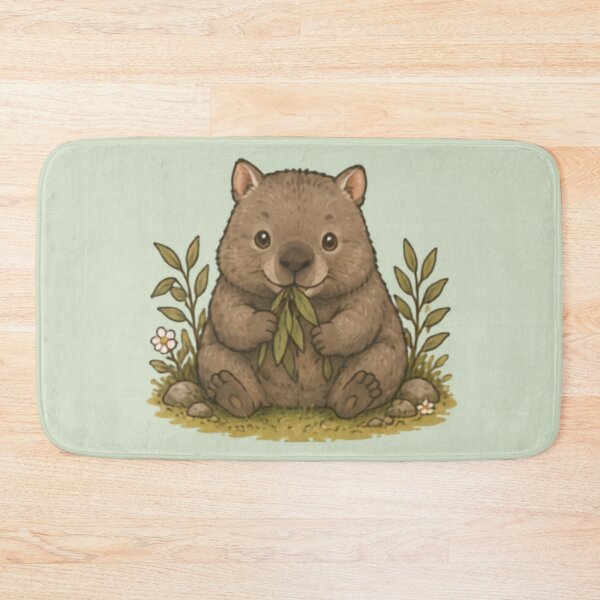 Item preview, Snack Time Wombat designed and sold by MellowMunchkins.