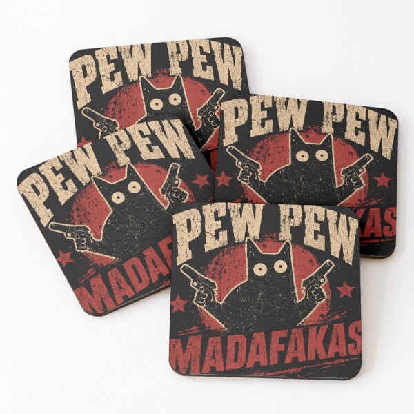 Item preview, Pew Pew Madafukas Cat Guns Meme Feline Humor designed and sold by RetroMini2026.