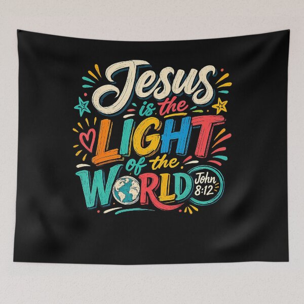 Item preview, Jesus Is The Light Of The World John 812 designed and sold by Mdcazeem.