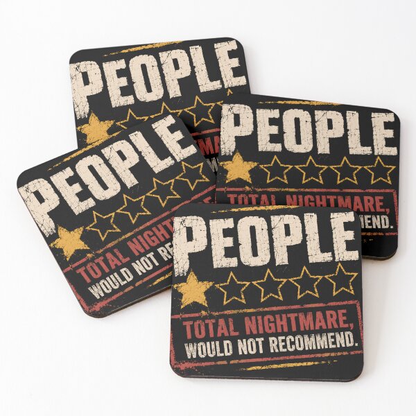 Item preview, People Total Nightmare Would Not Recommend Misanthrope Introvert Humor designed and sold by RetroMini2026.