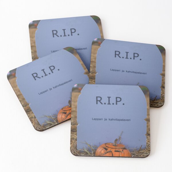 Item preview, Funny Halloween Tombstone RIP Corporate Burnout Coffee Meeting designed and sold by NorthWild.