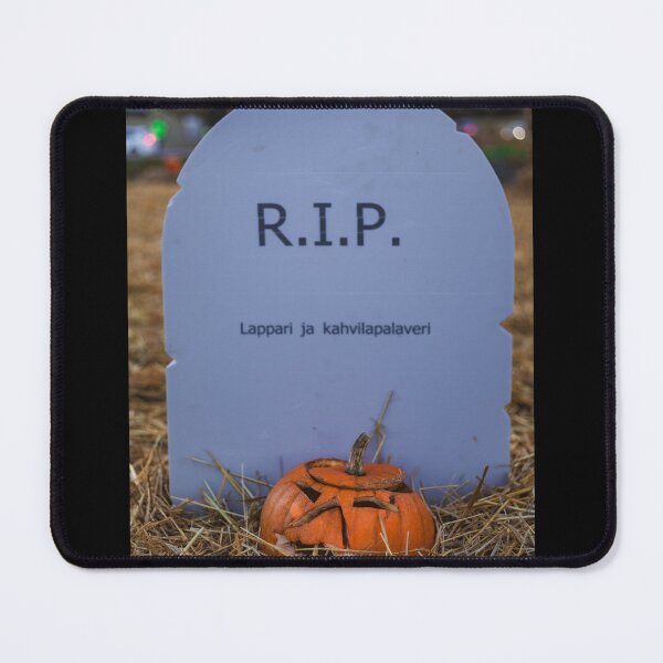 Item preview, Funny Halloween Tombstone RIP Corporate Burnout Coffee Meeting designed and sold by NorthWild.