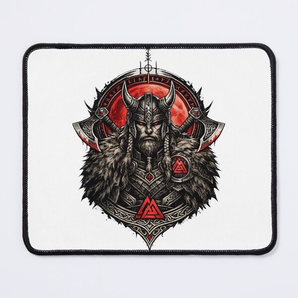Item preview, Nordic Viking Warrior Emblem Illustration designed and sold by CreativeMindsetLab.