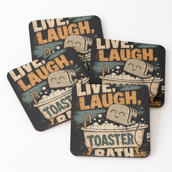 Item preview, Live Laugh. Toaster Bath Dark Humor Meme Funny Sarcastic Parody designed and sold by RetroMini2026.