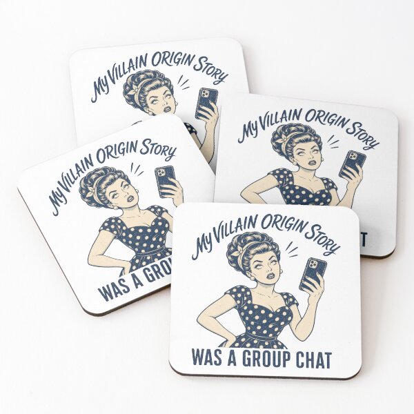 Item preview, Villain Origin Story Group Chat Funny Tee designed and sold by Print Finds.