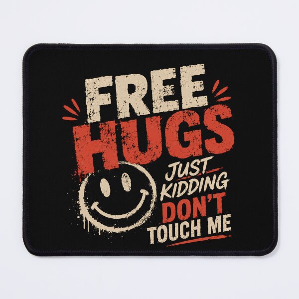 Item preview, Free Hugs Just Kidding Don't Touch Me Introvert Sarcasm Personal Space designed and sold by RetroMini2026.