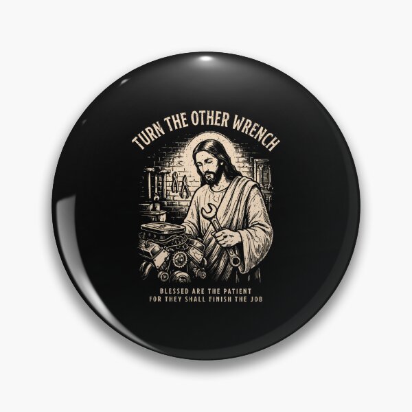 Item preview, Turn The Other Wrench Blessed Are The Patient Jesus Mechanic designed and sold by Mdcazeem.