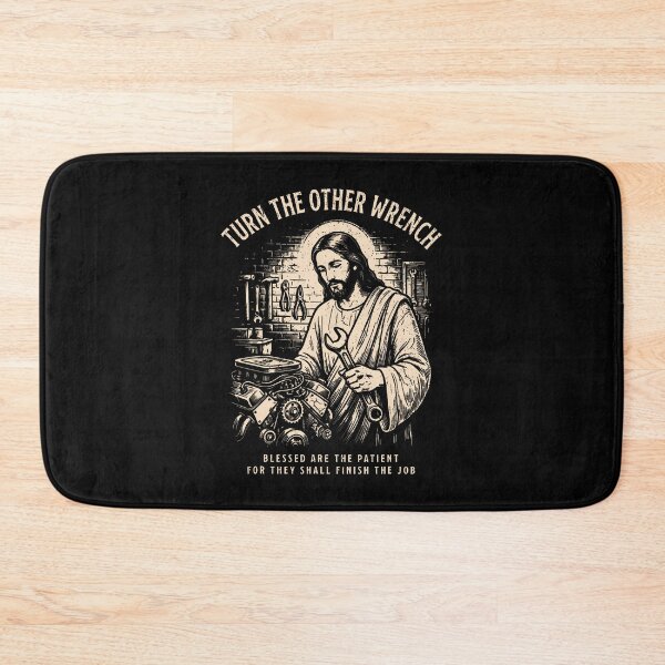 Item preview, Turn The Other Wrench Blessed Are The Patient Jesus Mechanic designed and sold by Mdcazeem.