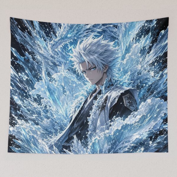 Item preview, Toshiro | Ice Dragon Guardian | Frost Blade Warrior | Frozen Fantasy Anime Inspired Art designed and sold by Dyan4.