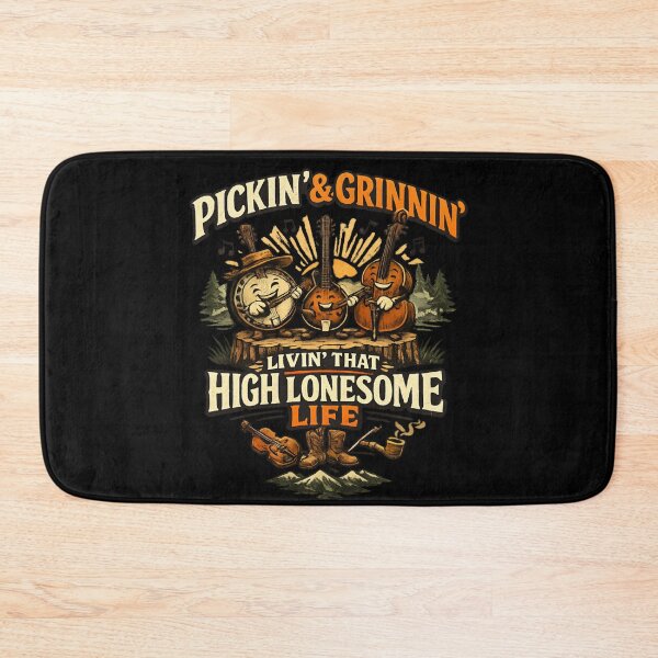 Item preview, Pickin' & Grinnin' Livin' That High Lonesome Life - Bluegrass Music designed and sold by SidTastic .