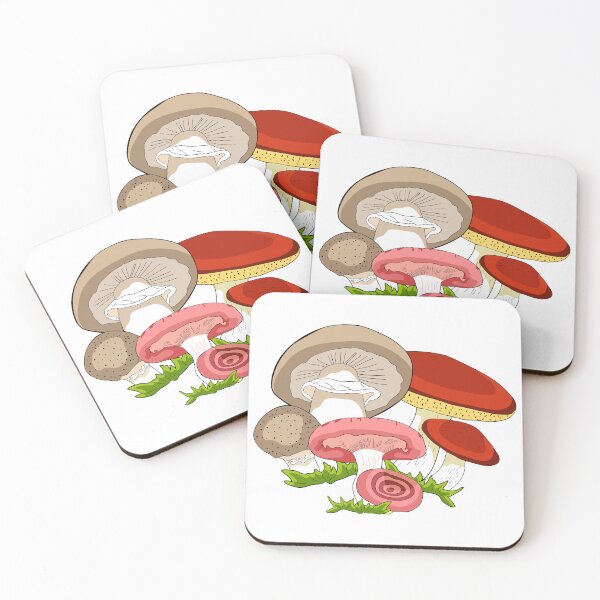 Item preview, Wild Mushrooms Collection Chanterelle and Champignon designed and sold by OrPolly.