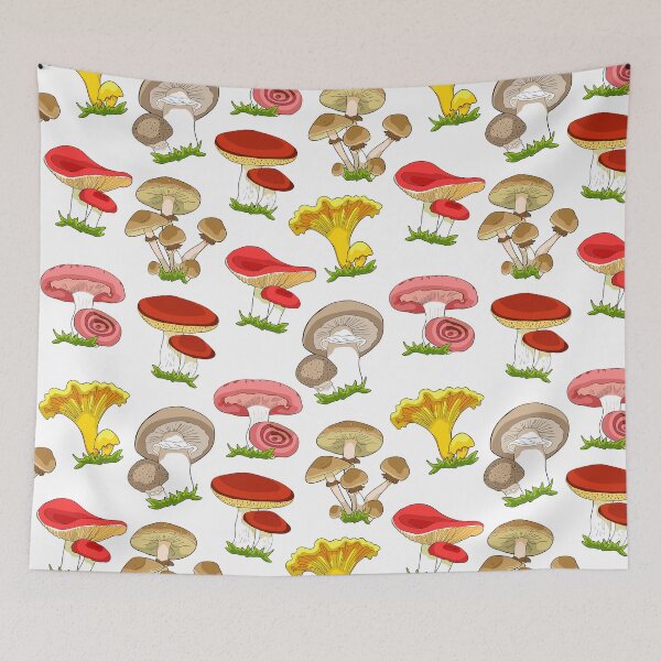 Item preview, Wild Mushrooms Collection Chanterelle and Champignon designed and sold by OrPolly.
