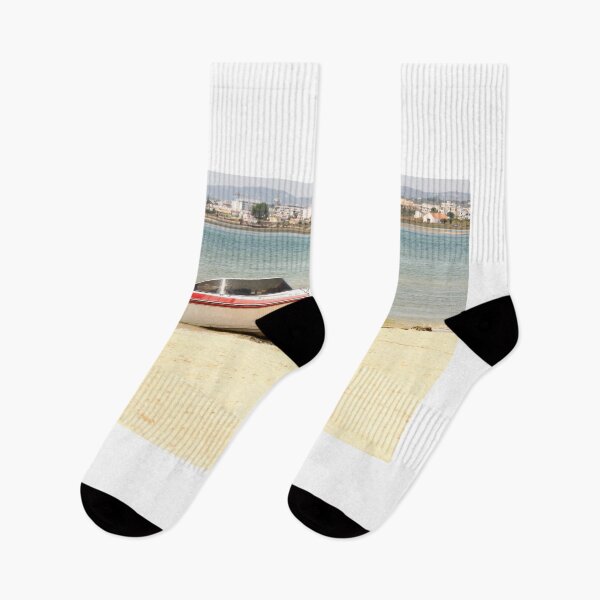 Item preview, Speedboat on Sandy Beach designed and sold by eddiebarronshop.