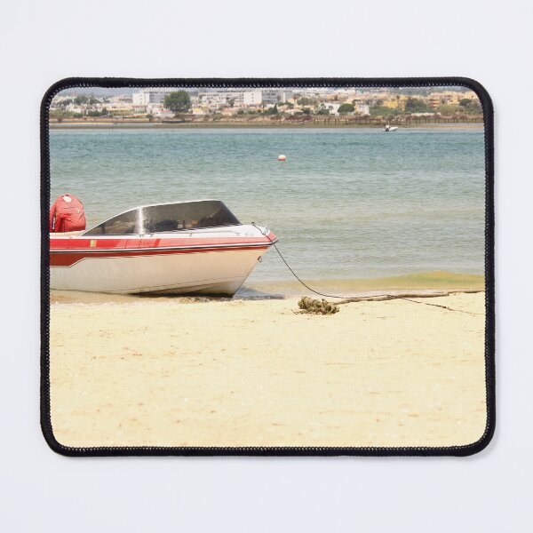 Item preview, Speedboat on Sandy Beach designed and sold by eddiebarronshop.