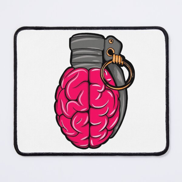 Item preview, Exploding Knowledge Brain Hand Grenade Graphic designed and sold by Macias123.