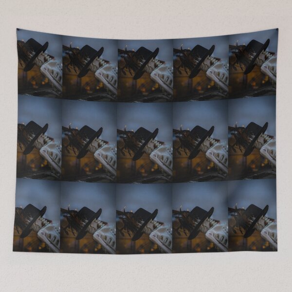Item preview, Gothic Skeleton Musician in Black Feathered Hat Playing Piano designed and sold by NorthWild.