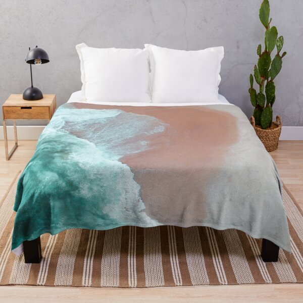 Item preview, Aerial Beach Photography Ocean Waves Coastal Landscape Seascape Wall Art Tropical Shoreline Nature Print designed and sold by Kzara Visual.