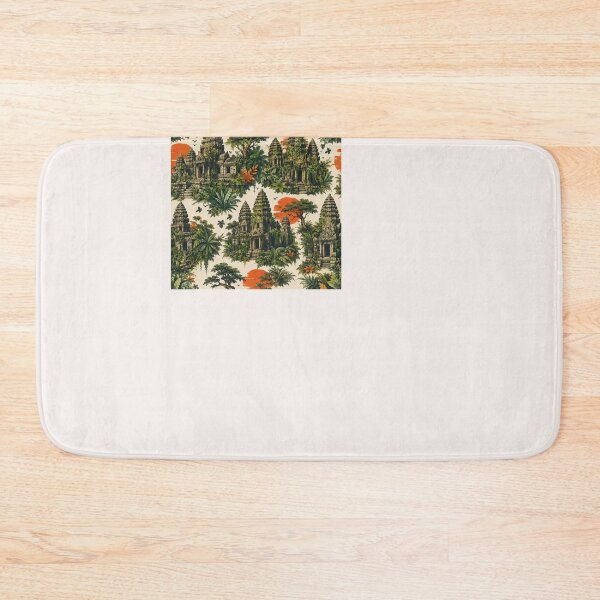 Item preview, Ancient Temple Jungle Pattern – Seamless Tropical Heritage Design | SEO Product Description designed and sold by CallisC-Arts.