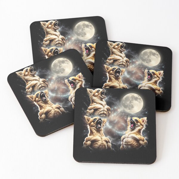 Item preview, Chihuahua Howling Moon Lover Dog designed and sold by MosaikkiArt.