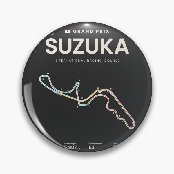 Item preview, Suzuka International Racing Course | Japanese Grand Prix Motorsports Circuit Map designed and sold by archetype prints.