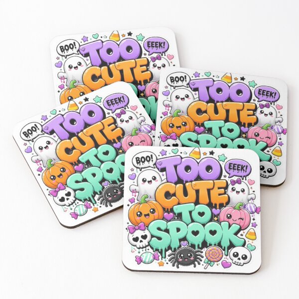 Item preview, Too Cute to Spook Halloween Graffiti Sticker | Kawaii Ghost Pumpkin Cute Halloween PNG | Funny Spooky Vinyl Decal designed and sold by Stylestickers55.
