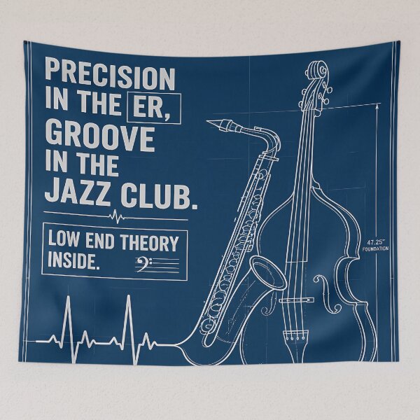 Item preview, Doctor & Musician Blueprint - Medicine and Jazz designed and sold by Art-Arcade6.