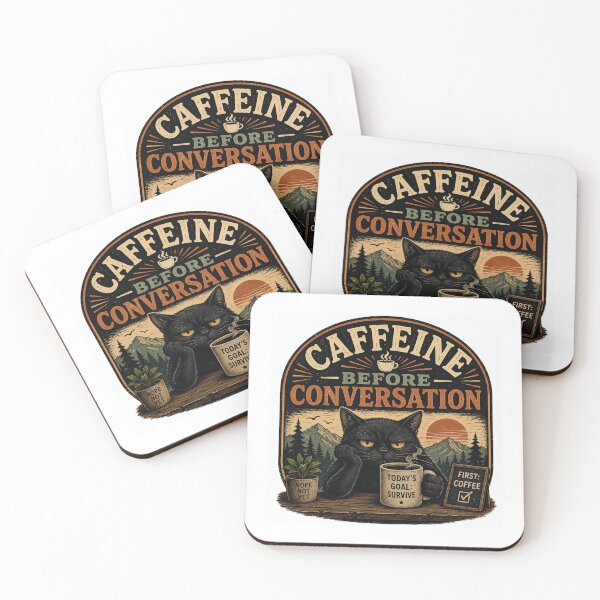 Item preview, Caffeine Before Conversation designed and sold by PeterPunkt.