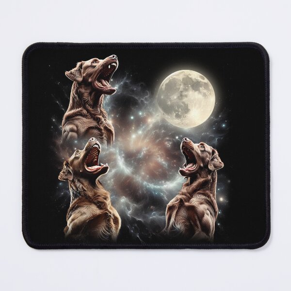 Item preview, Chesapeake Bay Retriever Howling Moon Lover Dog designed and sold by MosaikkiArt.