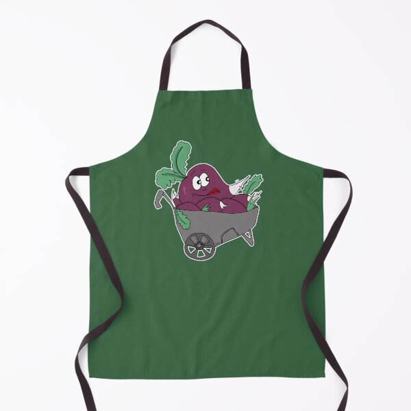 Item preview, Funny Beet in Wheelbarrow Sticker | Cute Unbeetable Garden Vegetable Cartoon designed and sold by MyxaART.