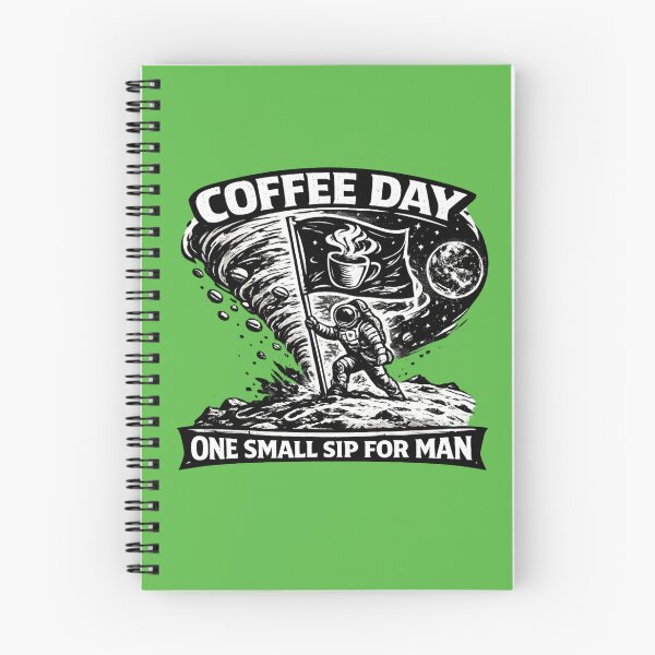Item preview, One Small Sip for Man National Coffee Day Space Explorer designed and sold by irfanshikh.