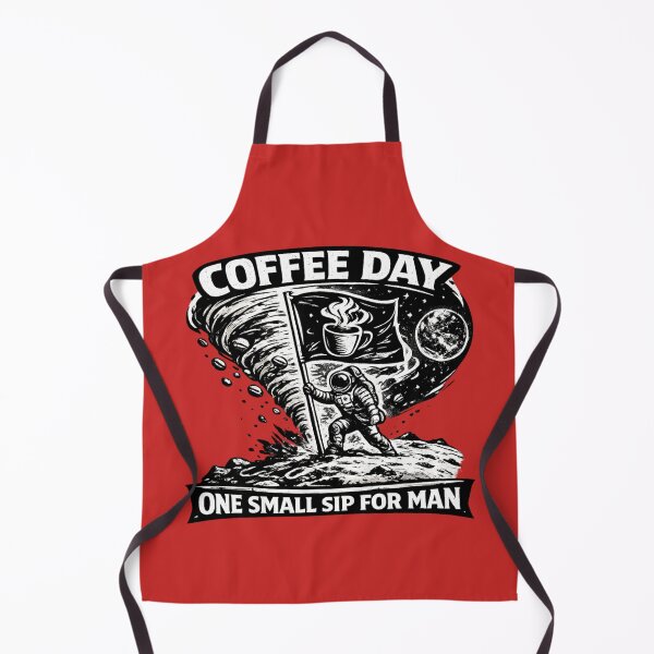 Item preview, One Small Sip for Man National Coffee Day Space Explorer designed and sold by irfanshikh.