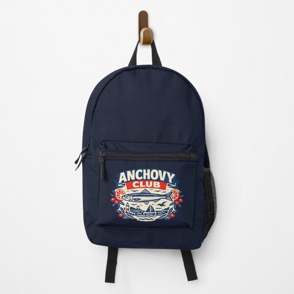 Item preview, Anchovy Club Vintage Mediterranean Seafood Badge Retro European Coastal designed and sold by Artycom.