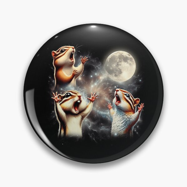 Item preview, Chipmunk Howling Moon Lover Dog designed and sold by MosaikkiArt.