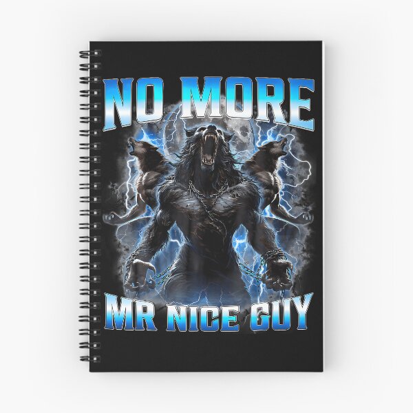 Item preview, No More Mr Nice Guy Funny Alpha Wolf Meme Werewolf designed and sold by Mdcazeem.