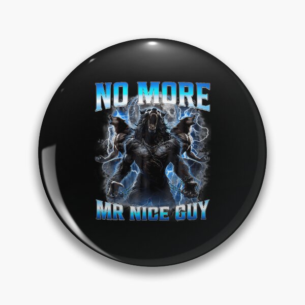 Item preview, No More Mr Nice Guy Funny Alpha Wolf Meme Werewolf designed and sold by Mdcazeem.