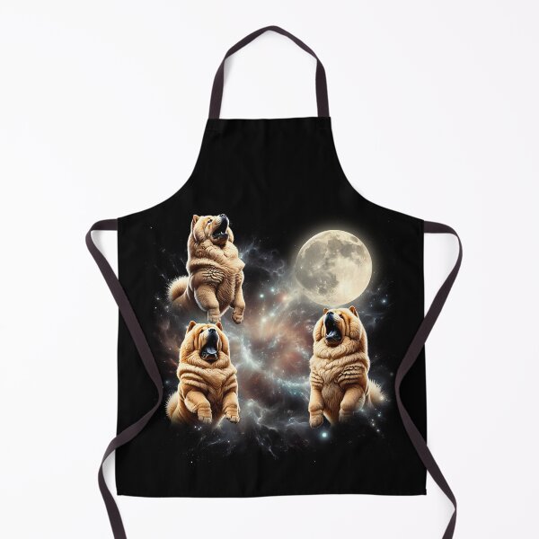 Item preview, Chow Chow Howling Moon Lover Dog designed and sold by MosaikkiArt.