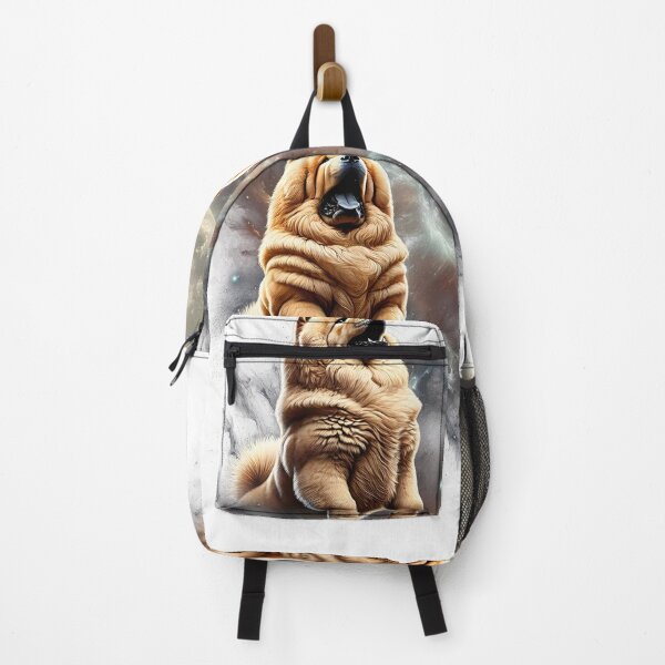 Item preview, Chow Chow Howling Moon Lover Dog designed and sold by MosaikkiArt.