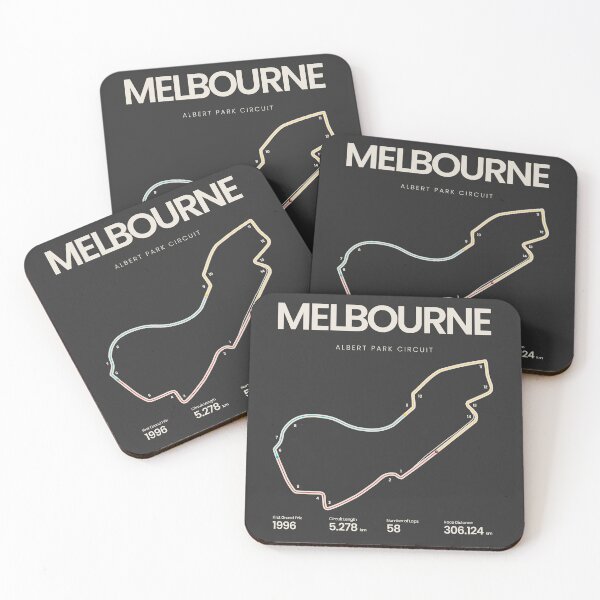 Item preview, Albert Park Circuit | Australian Grand Prix Motorsports Map designed and sold by archetype prints.