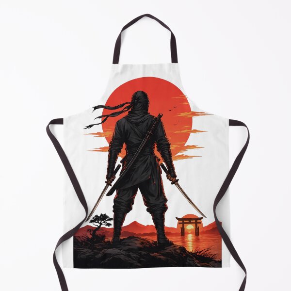 Item preview, Silent Shadow Shinobi Under Crimson Sky designed and sold by CreativeMindsetLab.