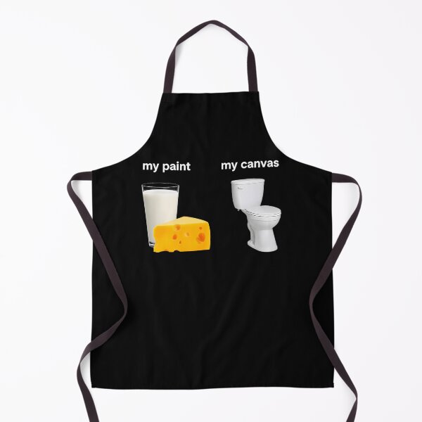 Item preview, Milk Cheese My Paint Toilet My Canvas Funny Dairy Humor designed and sold by Mdcazeem.