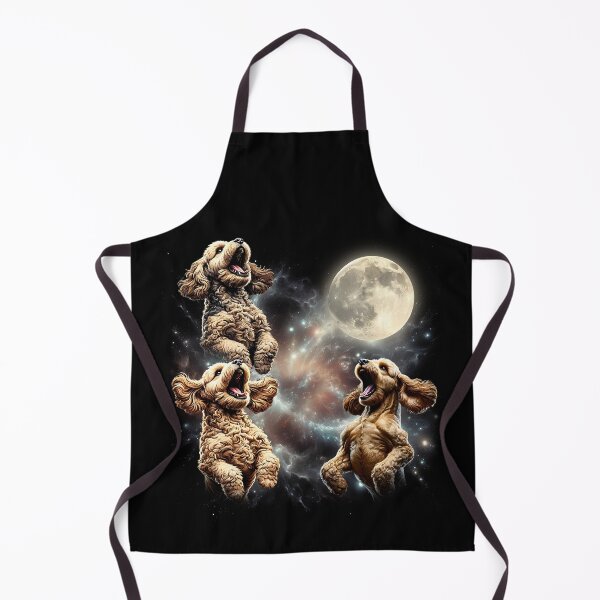 Item preview, Cockapoo Howling Moon Lover Dog designed and sold by MosaikkiArt.