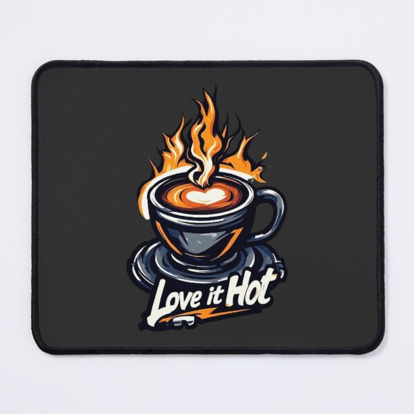 Item preview, Love It Hot Coffee Logo | Mechanical Steam Gears Flame Cup Barista Design 02 designed and sold by Shift-Bloom.