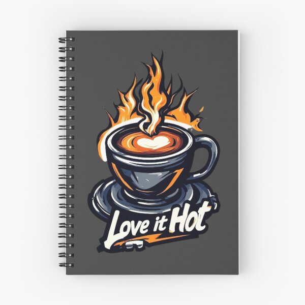 Item preview, Love It Hot Coffee Logo | Mechanical Steam Gears Flame Cup Barista Design 02 designed and sold by Shift-Bloom.