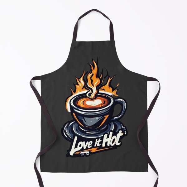 Item preview, Love It Hot Coffee Logo | Mechanical Steam Gears Flame Cup Barista Design 02 designed and sold by Shift-Bloom.