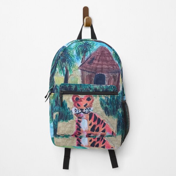 Item preview, Wild Tiger in a Tropical Lanscape designed and sold by Aquamarineelle.
