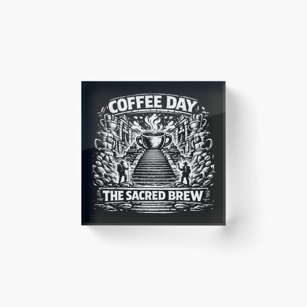 Item preview, The Sacred Brew National Coffee Day Temple Sanctuary designed and sold by irfanshikh.