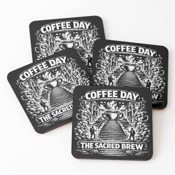 Item preview, The Sacred Brew National Coffee Day Temple Sanctuary designed and sold by irfanshikh.