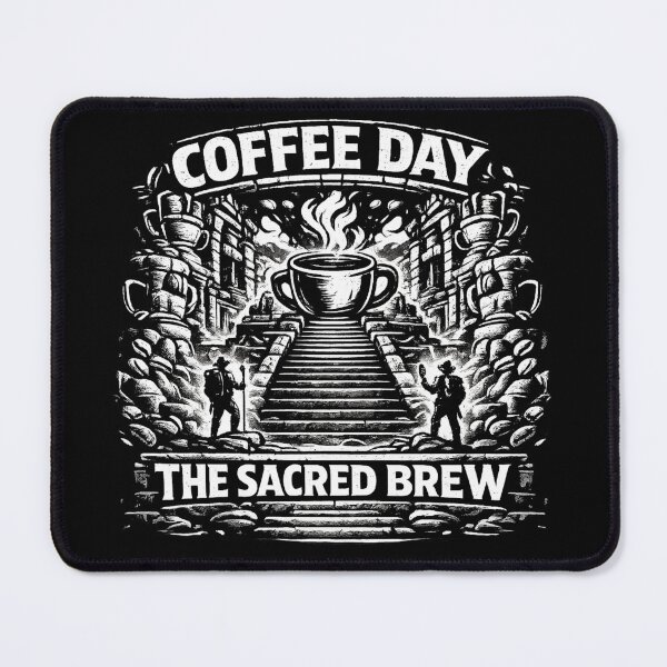 Item preview, The Sacred Brew National Coffee Day Temple Sanctuary designed and sold by irfanshikh.